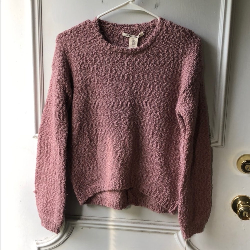 Mauve junior crop sweater